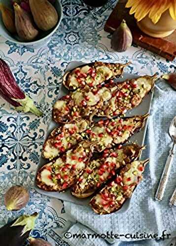 Aubergines farcies aux figues 