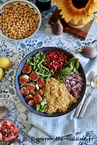 Salade composée aux figues 
