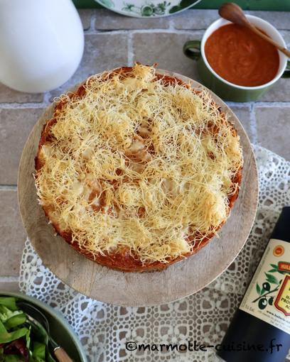 Tourte alla parmigiana et sauce tomate 