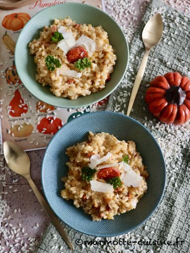 Risotto au potiron et au chorizo 