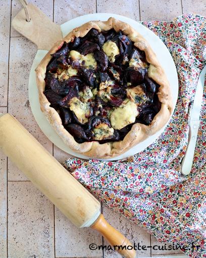 Tarte rustique à la betterave et à la fourme d’Ambert (Un légume, trois recettes) 