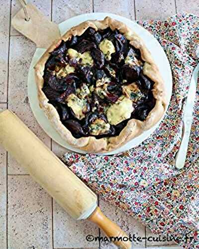 Tarte rustique à la betterave et à la fourme d’Ambert (Un légume, trois recettes) 