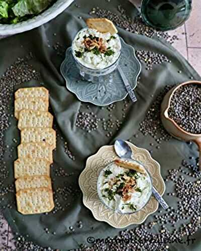 Tiramisu de lentilles, feta et aneth fraîche (Une légumineuse, trois recettes) 