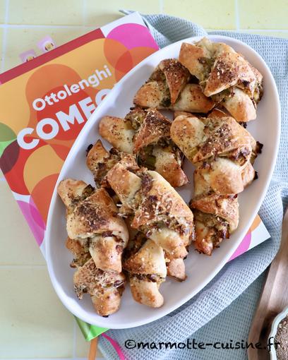 Rugelachs aux poireaux, fromage et zaatar (Un légume, trois recettes) 