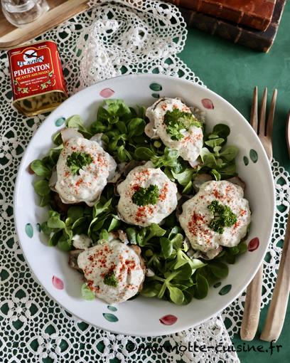 Topinambours farcis au fromage frais 