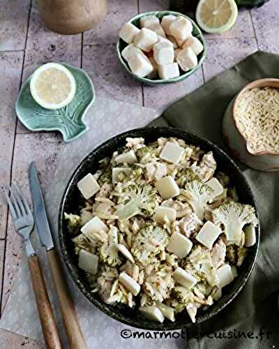One pot pasta de pâtes au brocoli, poulet et citron 