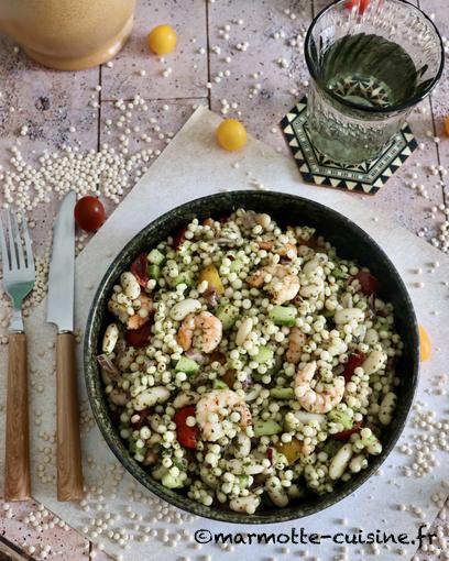 Salade de pâtes aux crevettes