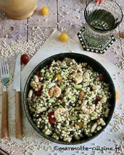 Salade de pâtes aux crevettes 