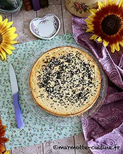 Cheesecake aux aubergines et au sésame 