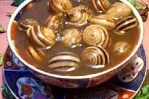 RECETTE ESCARGOTS MAROCAIN - GHOULAL OU BABOUCHE