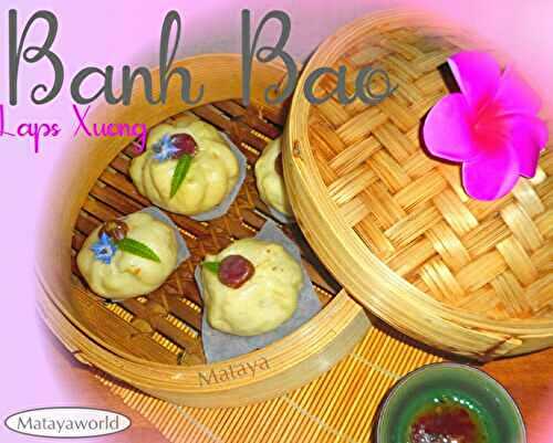 Banh bao au porc et aux épices avec saucisse lap xuong