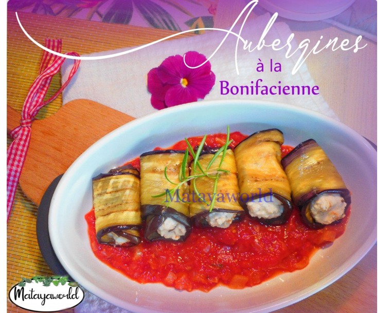 Roulés d’aubergines à la bonifacienne farcies au brucciu