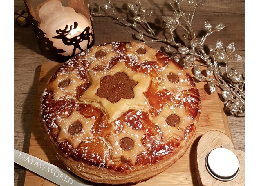 Galette des rois crème noisette et pralin maison