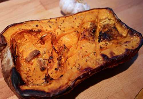 BUTTERNUT ROTI A L'HUILE D'ARGAN & AIL