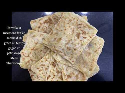 Crêpes Marocaine Msmen - Recette au Thermomix -