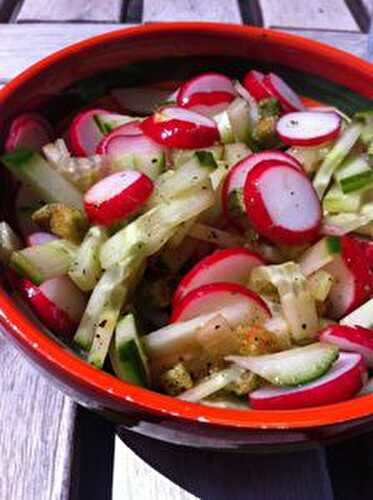 SPECIAL BBQ : SALADE DE RADIS & CONCOMBRE