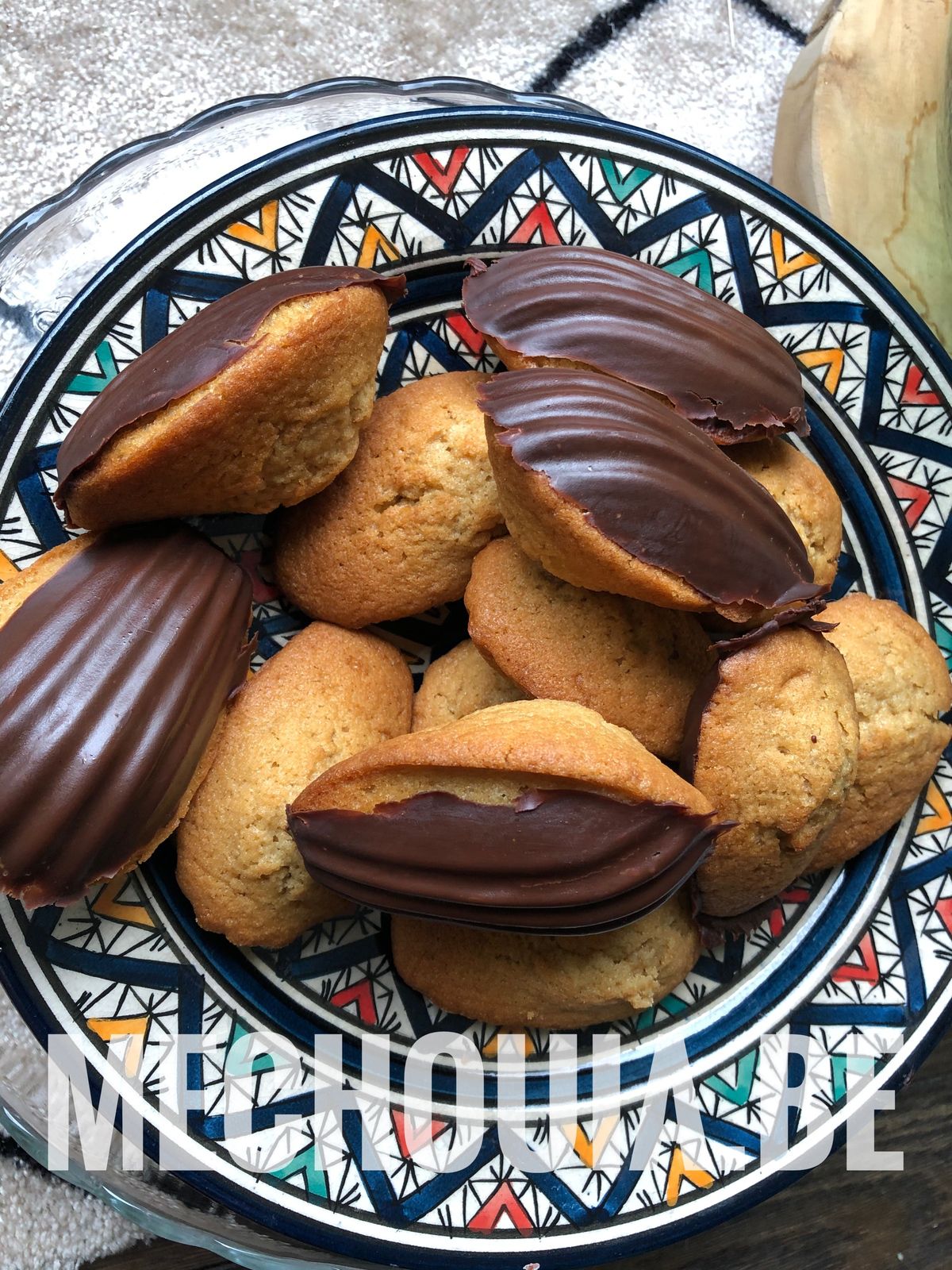 Madeleine chocolat et fleur d'oranger - Thermomix -