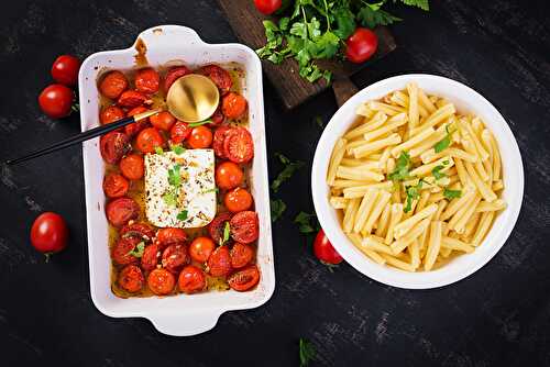 Féta tomates cerises rôties