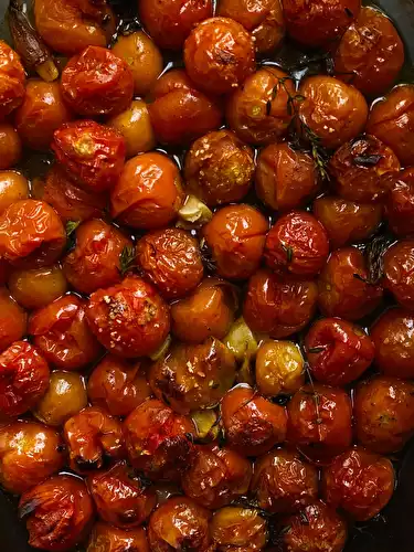 Recette de tomates cerises rôties