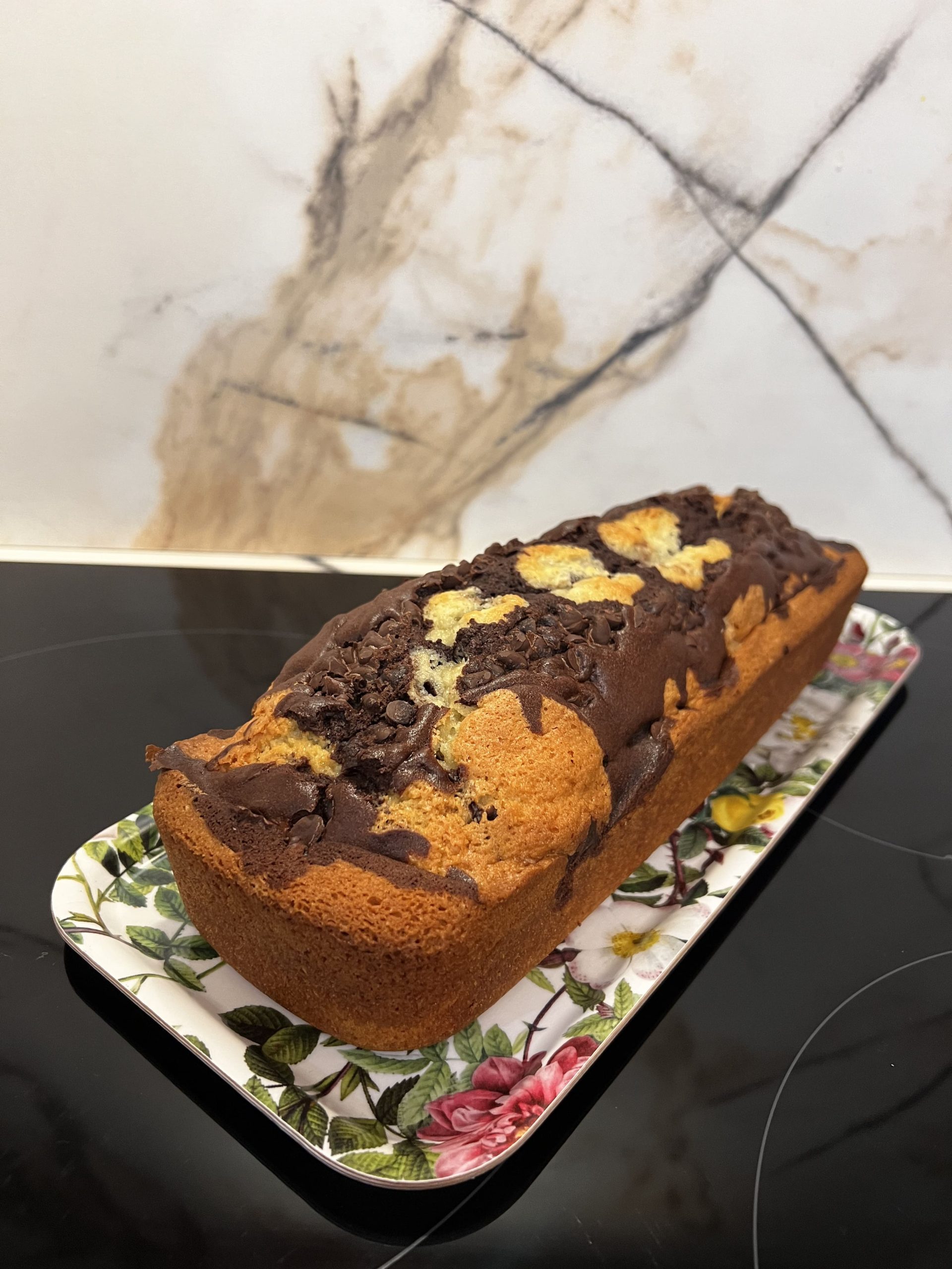Recette marbré chocolat vanille
