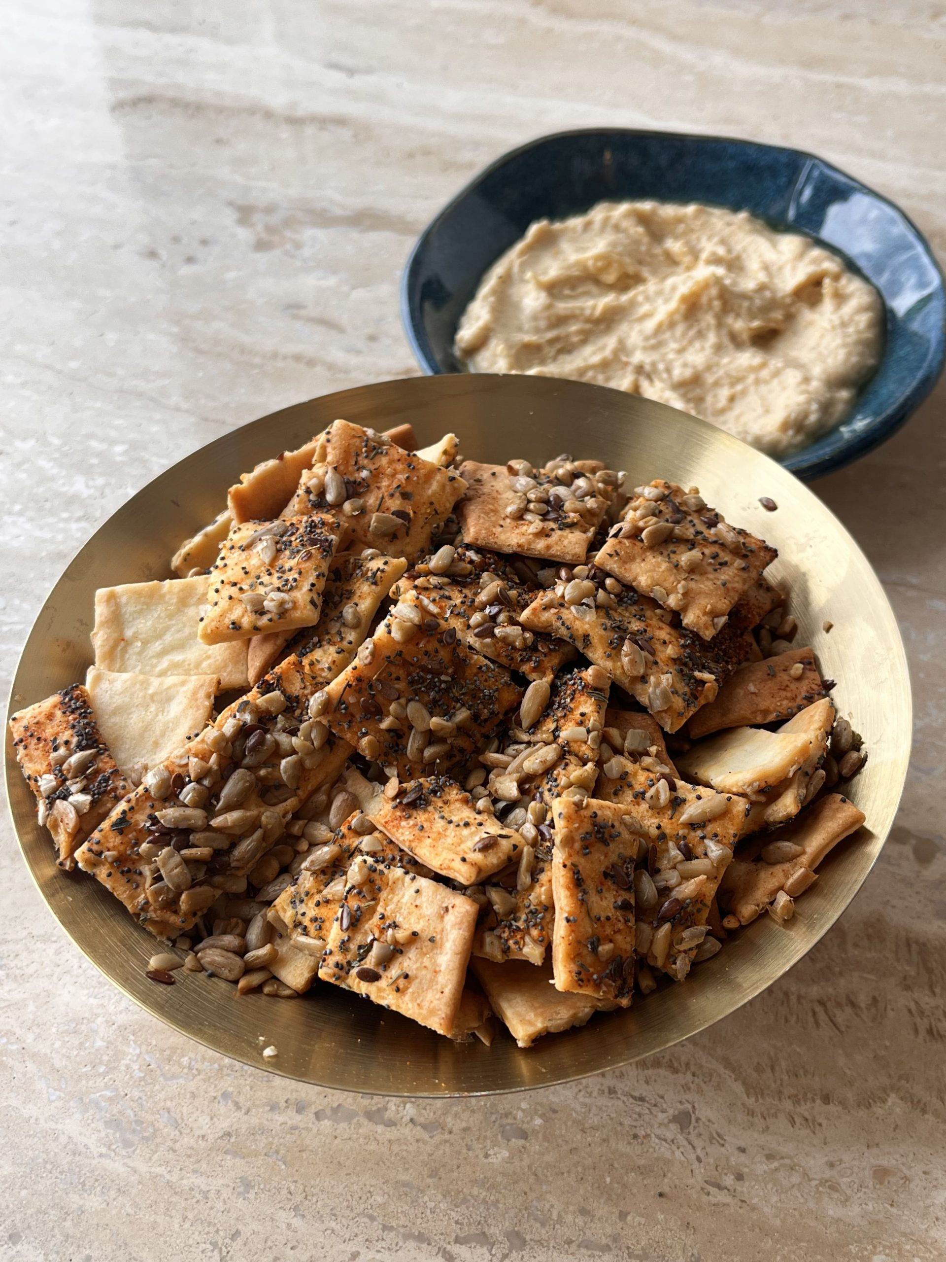 Crackers aux graines croustillants