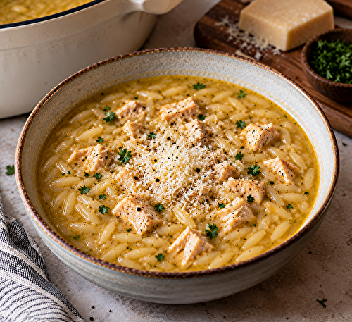 Soupe italienne poulet et orzo : Italian Penicillin Soup