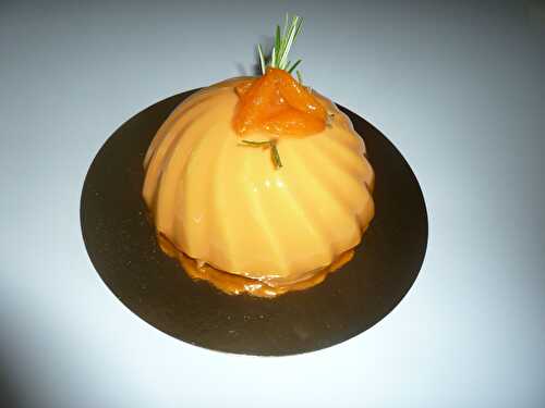 Entremet dôme orange abricots/romarin