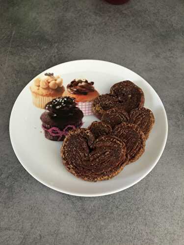 Palmiers maison au chocolat