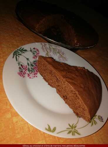 Gâteau au chocolat noir et à la crème de marron - Mes petites découvertes