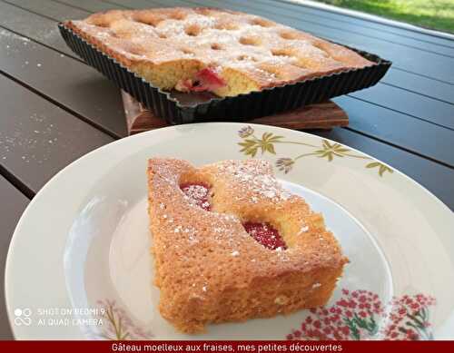 Gâteau moelleux aux fraises