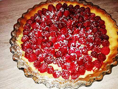 Tarte aux framboises