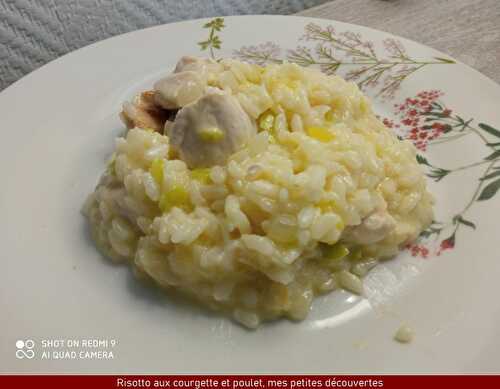 Risotto aux courgettes et poulet