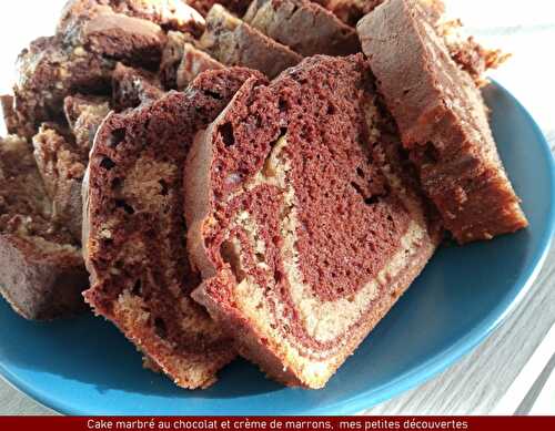 Cake marbré au chocolat et à la crème de marrons