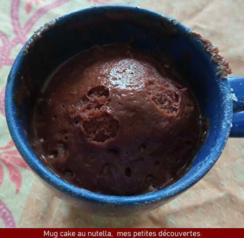 Mug cake au nutella