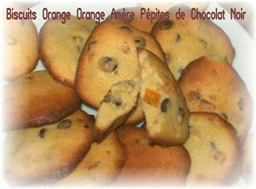 Biscuits Orange Orange Amère Pépites de Chocolat Noir