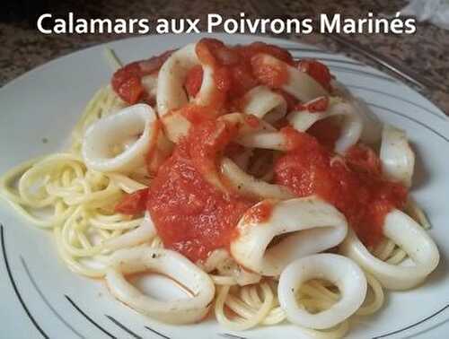 Calamars aux Poivrons Marinés