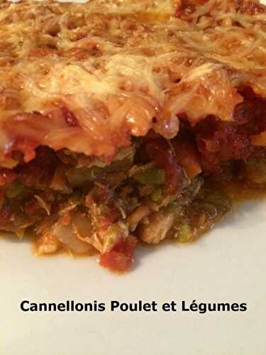 Cannellonis Poulet et Légumes