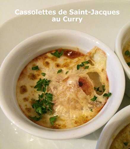 Cassolettes de Saint-Jacques au Curry