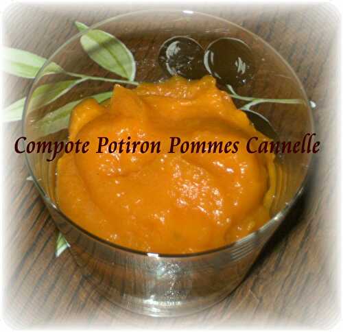 Compote Potiron Pommes Cannelle