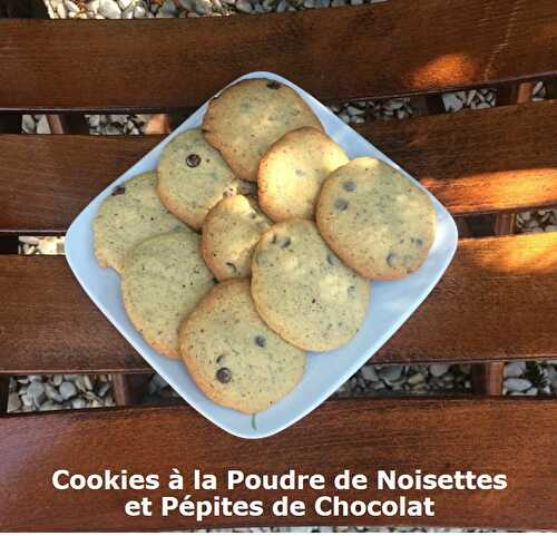 Cookies à la Poudre de Noisettes et Pépites de Chocolat