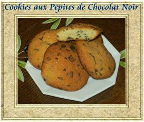 Cookies Day #12 - Cookies aux Pépites de Chocolat Noir