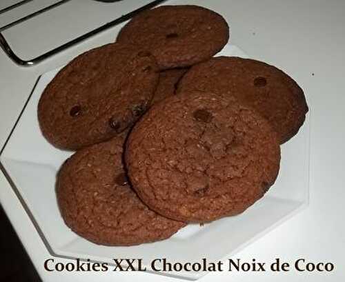 Cookies Day #3 - Cookies XXL Chocolat Noix de Coco & Pépites