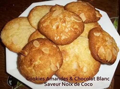 Cookies Day #9 - Cookies Amandes & Chocolat Blanc Saveur Noix de Coco