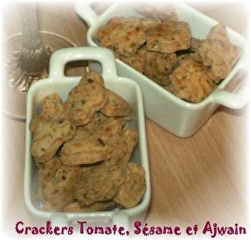 Crackers Tomate, Sésame et Ajwain