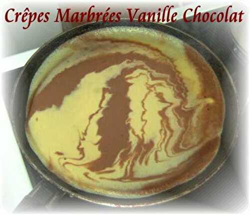 Crêpes Marbrées Vanille Chocolat
