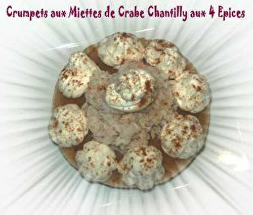 Crumpets aux Miettes de Crabe Chantilly aux 4 Epices
