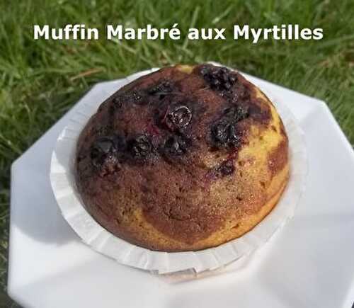 Des Muffins Marbrés aux Myrtilles Pour un Défi...