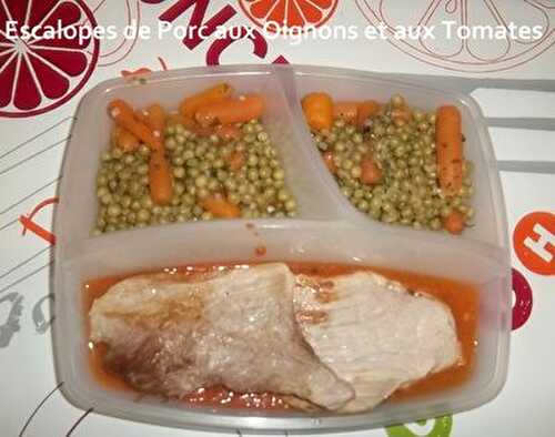 Escalopes de Porc aux Oignons et aux Tomates