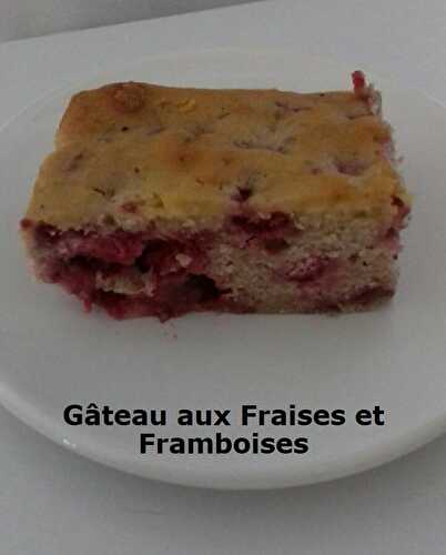 Gâteau aux Fraises et Framboises