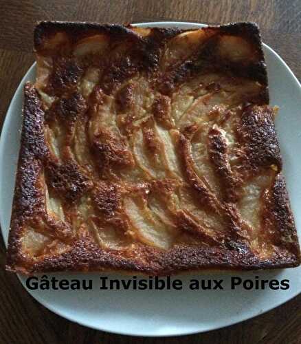 Gâteau Invisible aux Poires